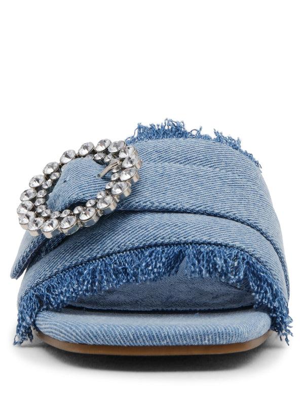 Anne Klein Nahla Crystal Sandal Denim