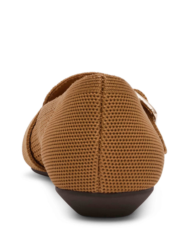 Anne Klein Oakland Loafer Sandal Camel Knit