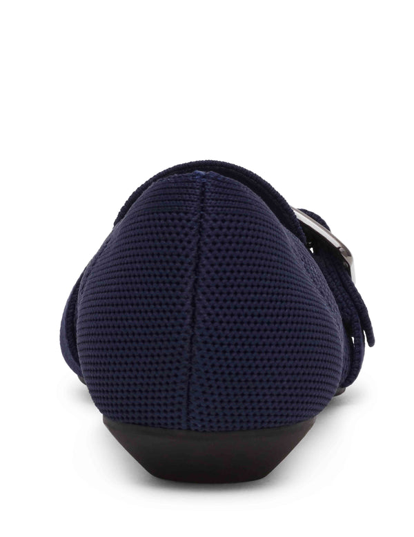 Anne Klein Oakland Loafer Sandal Navy Knit