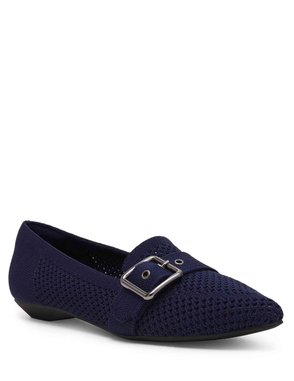 anne klein Oakland Loafer Sandal Navy Knit