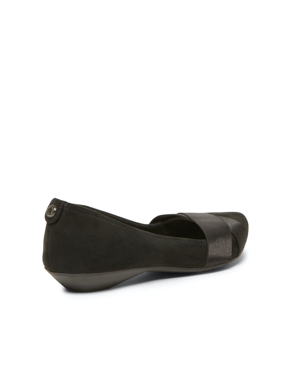 Anne Klein Oalise Flat Black Fabric