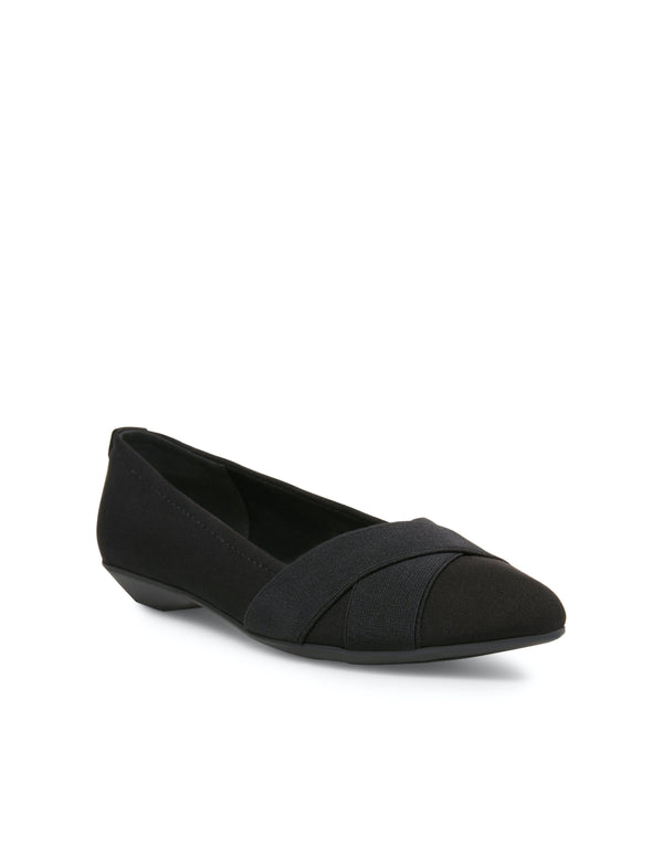 anne klein Oalise Flat Black Fabric