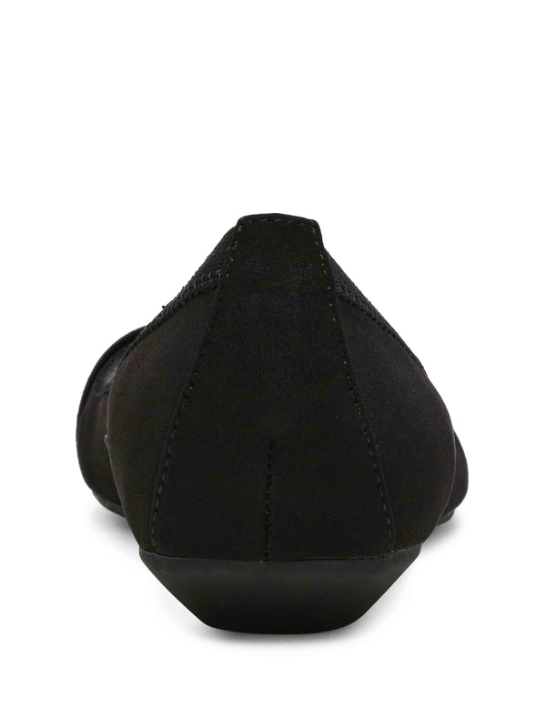Anne Klein Occuria Comfort Flat Black Stretch