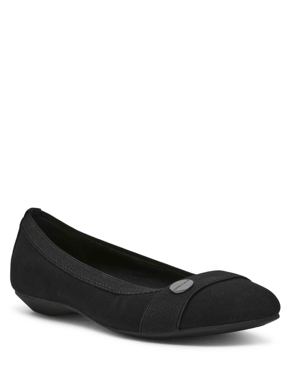 anne klein Occuria Comfort Flat Black Stretch