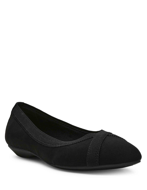 anne klein Odiera Comfort Flat Black Stretch