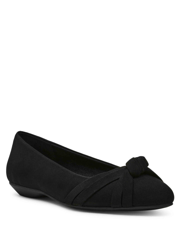Anne Klein Omkara Comfort Flat Black Stretch