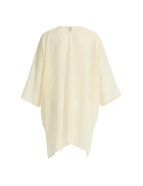 Anne Klein Open Front Ruana Scarf Olive Palm Multi