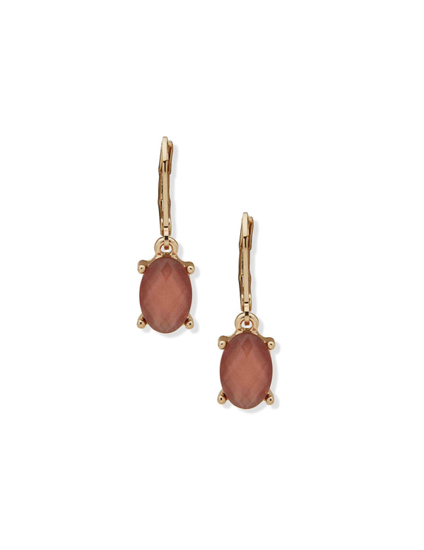 anne klein Oval Stone Drop Earring
