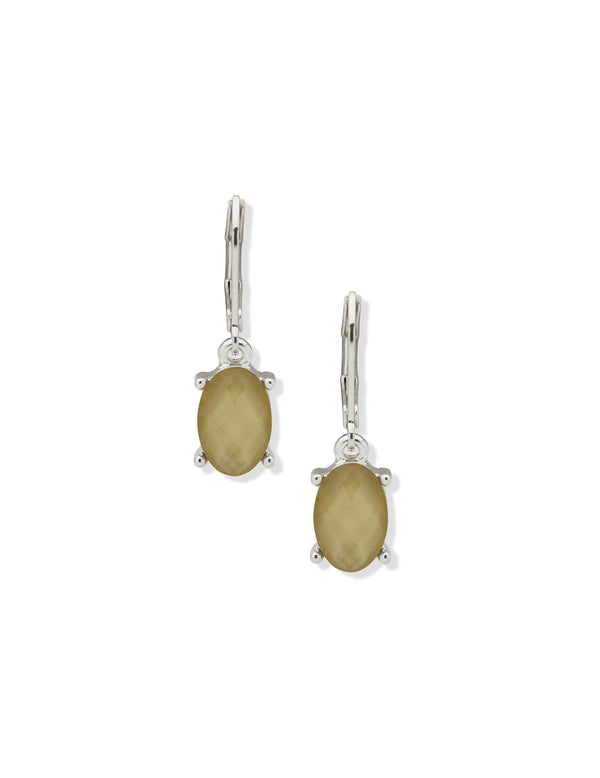 anne klein Oval Stone Drop Earring