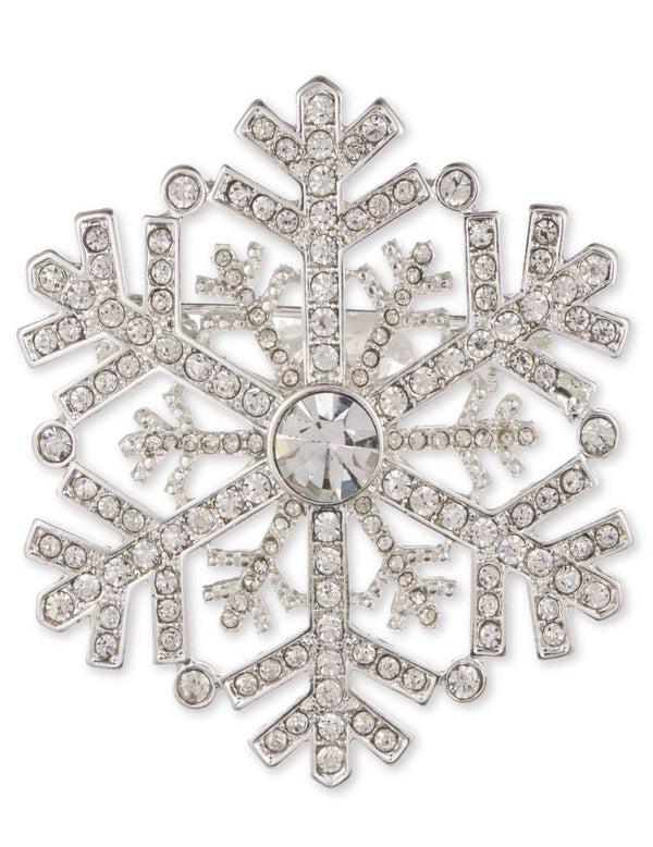anne klein Pave Snowflake Pin