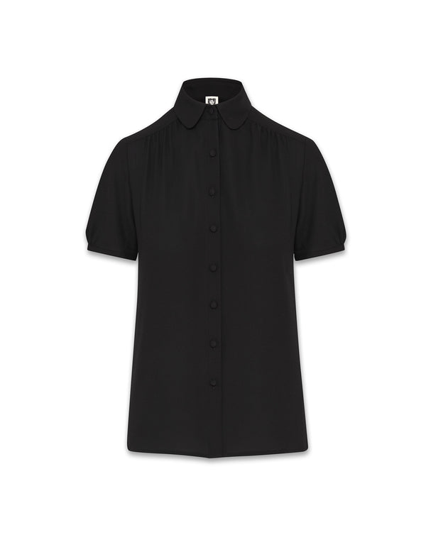 anne klein Peter Pan Collar Blouse- Sale Anne Black