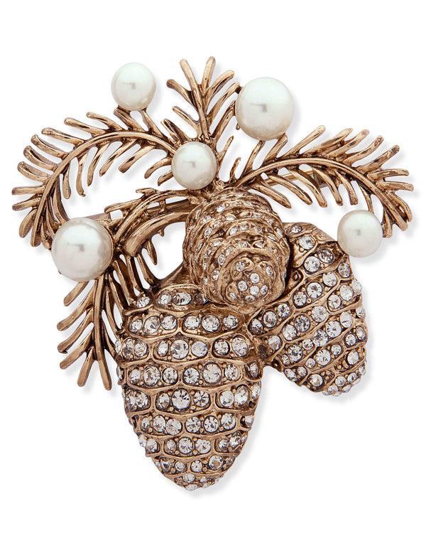 anne klein Pine Cone Pin