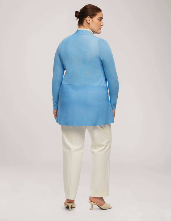 Anne Klein Plus Size Monterey Cardigan Shore Blue