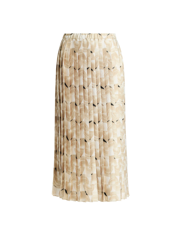 Anne Klein Pull On Pleated Skirt Safari Multi