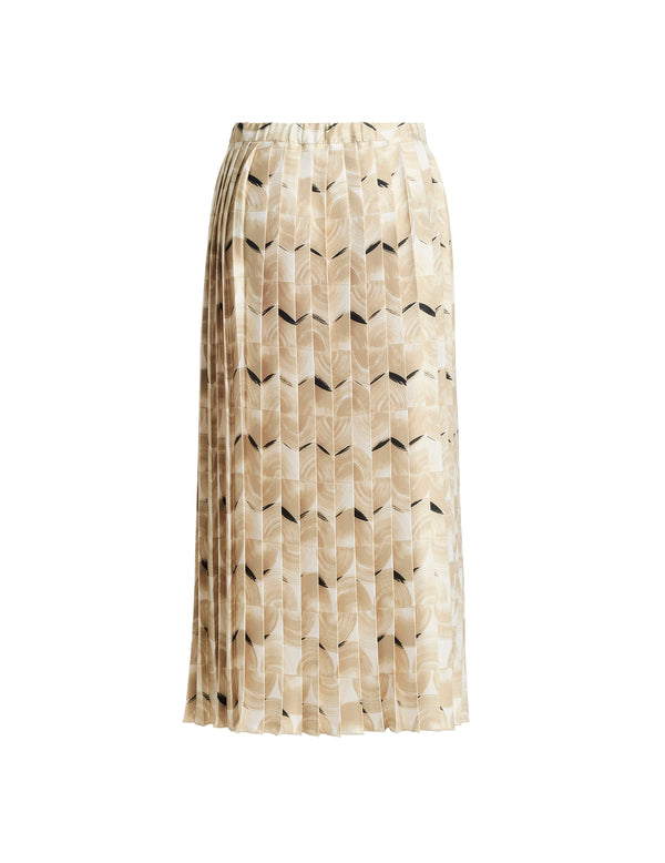 anne klein Pull On Pleated Skirt Safari Multi