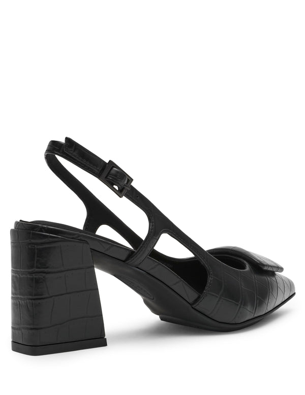 Anne Klein Renetta Sling Back Black Croc