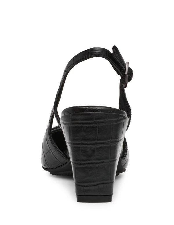 Anne Klein Renetta Sling Back Black Croc