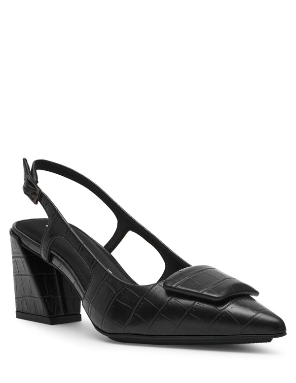 Anne Klein Renetta Sling Back Black Croc