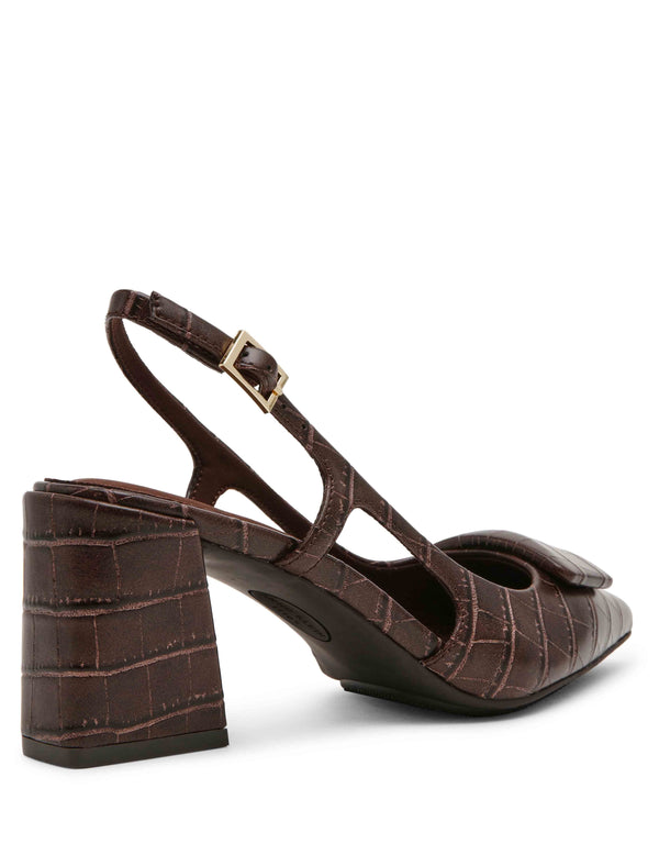 Anne Klein Renetta Sling Back Cognac Croc