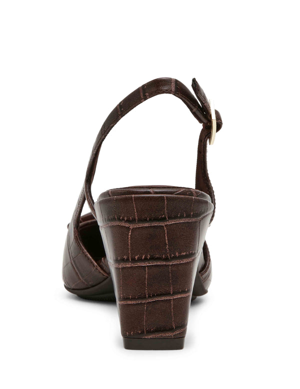 Anne Klein Renetta Sling Back Cognac Croc