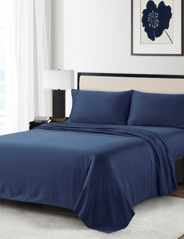 anne klein Reverie Anti-Microbial Sheet Set Navy