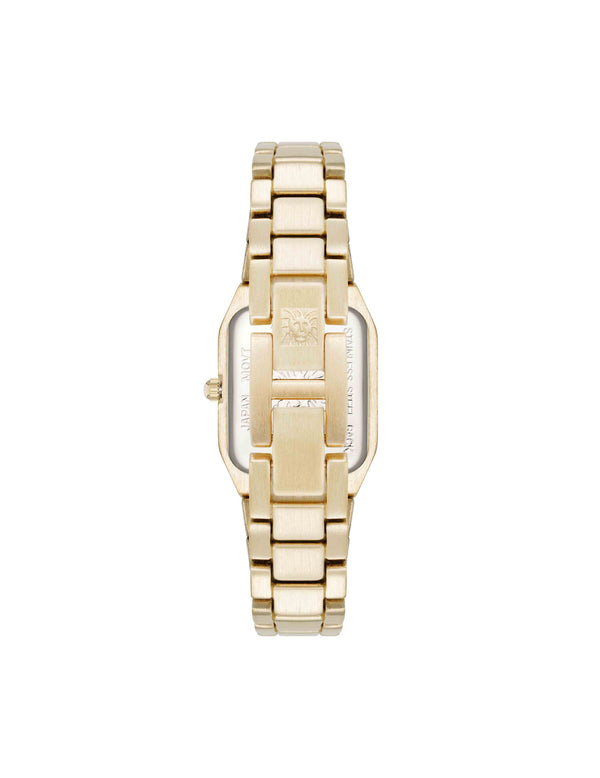 Anne Klein Roman Numeral Bezel Watch Gold-Tone