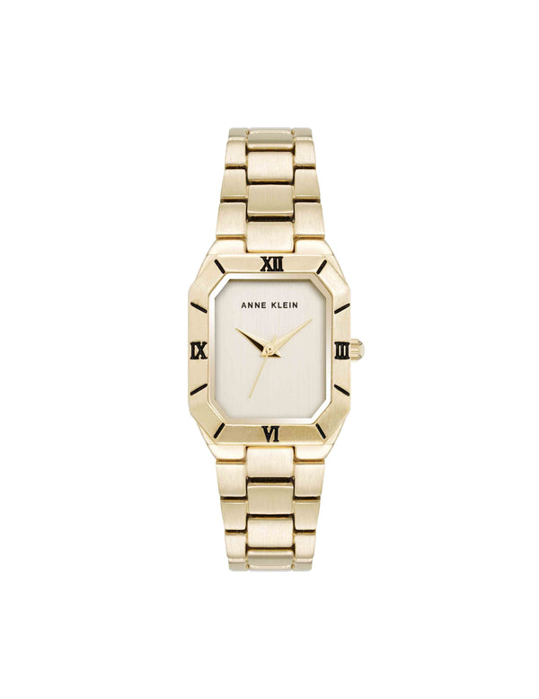 anne klein Roman Numeral Bezel Watch Gold-Tone
