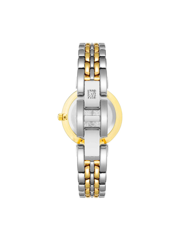 Anne Klein Roman Numeral Dial Watch Black/Two-Tone