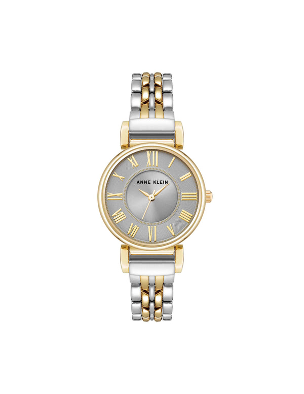 anne klein Roman Numeral Dial Watch Grey/Two-Tone