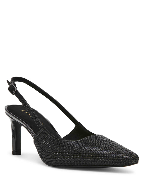 anne klein Rosel Crystal Dress Pump Black Crystal