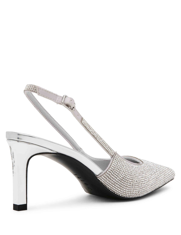 Anne Klein Rosel Crystal Dress Pump Silver Crystal