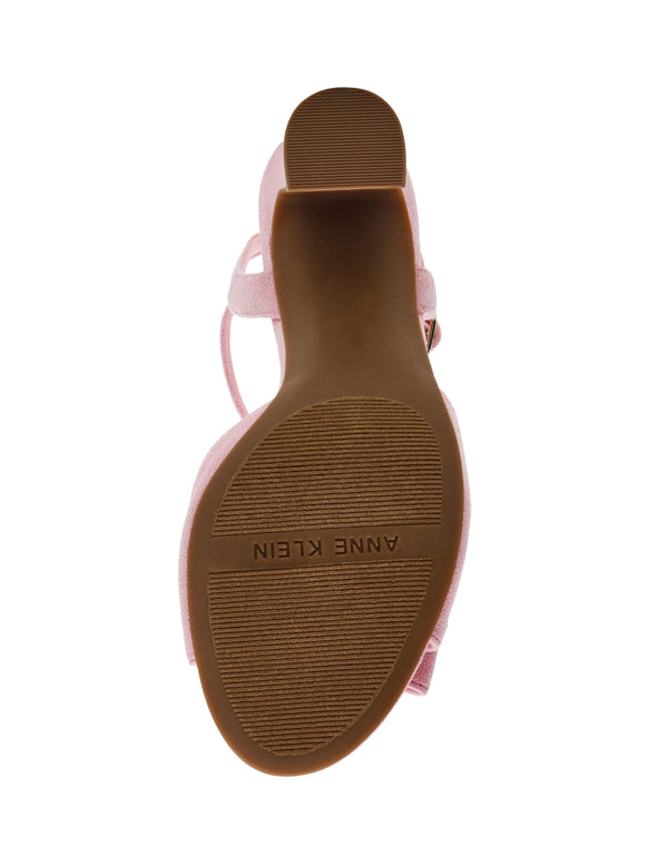 Anne Klein Rosy Dress Sandal Light Pink Raffia