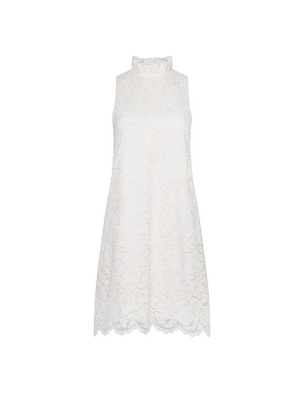 anne klein Ruffle Collar Shift Dress Anne White