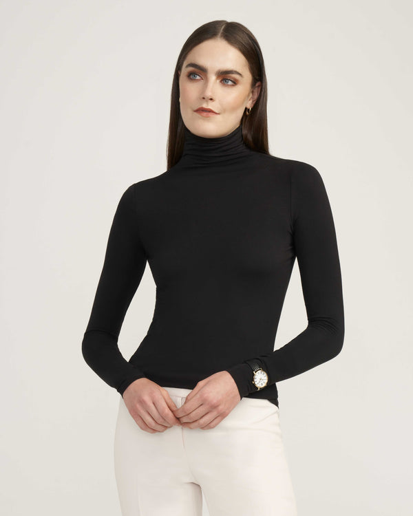 Anne Klein Seamless Turtleneck- Sale ANNE BLACK