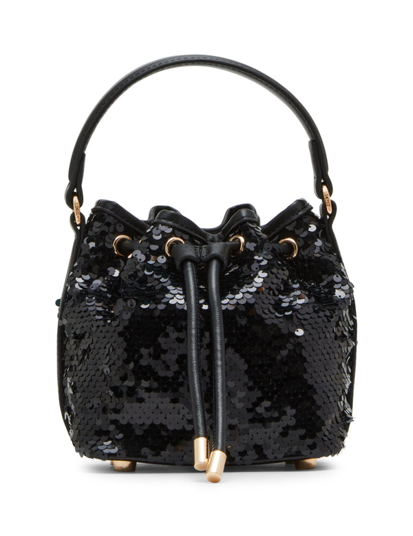 anne klein Sequin Top Handle Bucket Bag