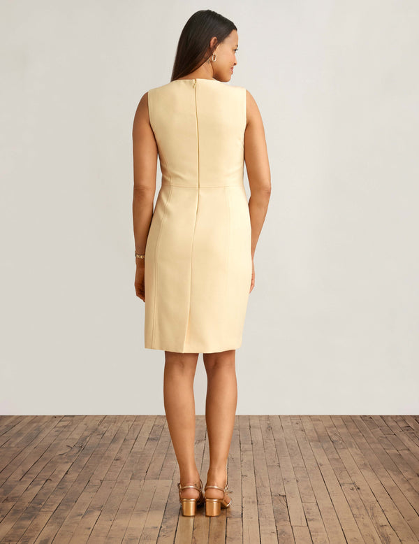 Anne Klein Sheath Dress Golden Straw
