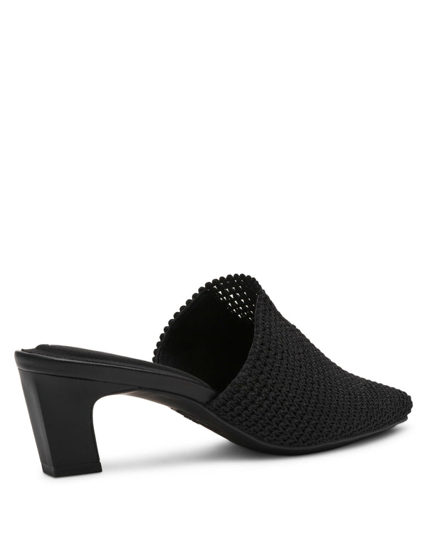 Anne Klein Sianna Dress Mule Black Knit