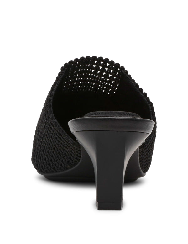 Anne Klein Sianna Dress Mule Black Knit