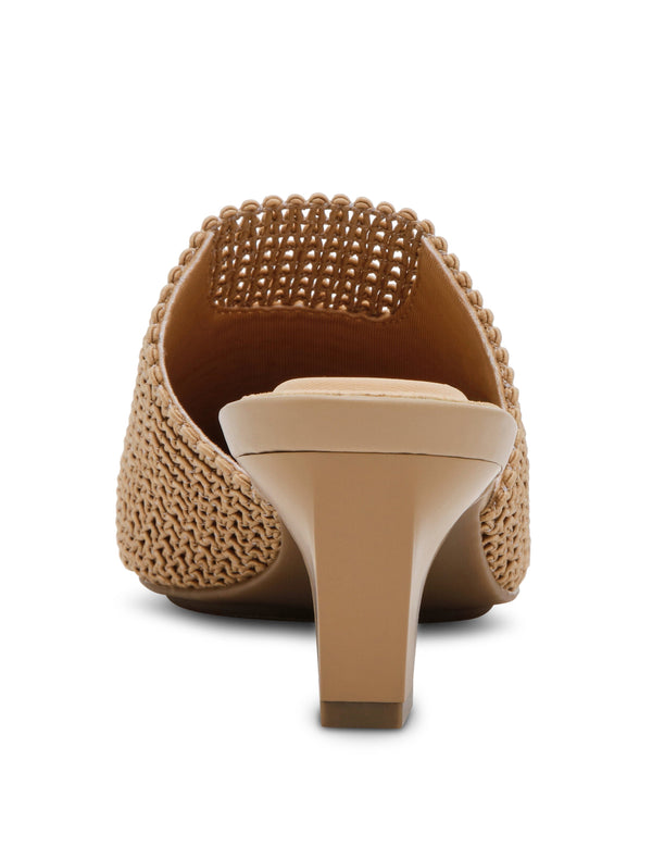 Anne Klein Sianna Dress Mule Tan Knit