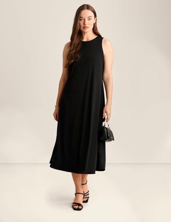 anne klein Sleeveless Midi Dress Anne Black