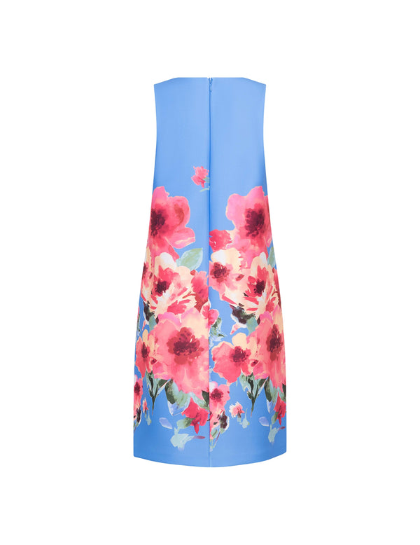 Anne Klein Sleeveless Shift Dress Azurine Multi