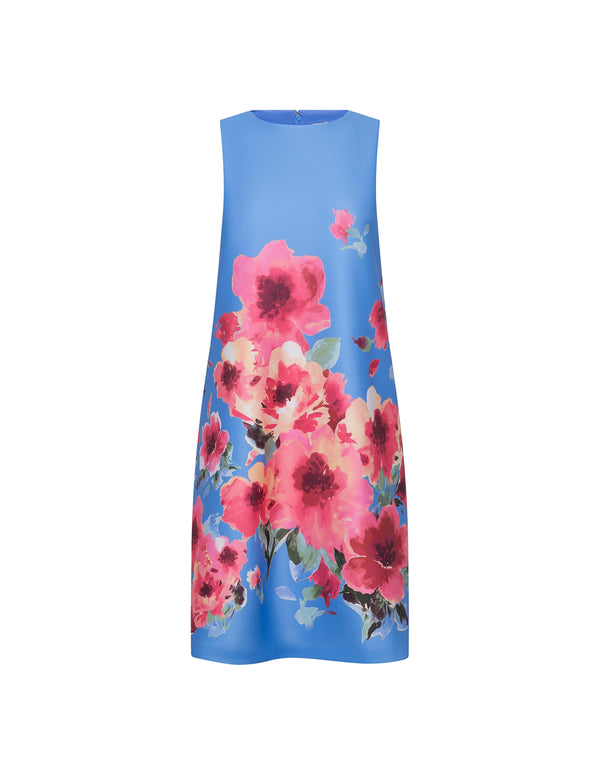 anne klein Sleeveless Shift Dress Azurine Multi