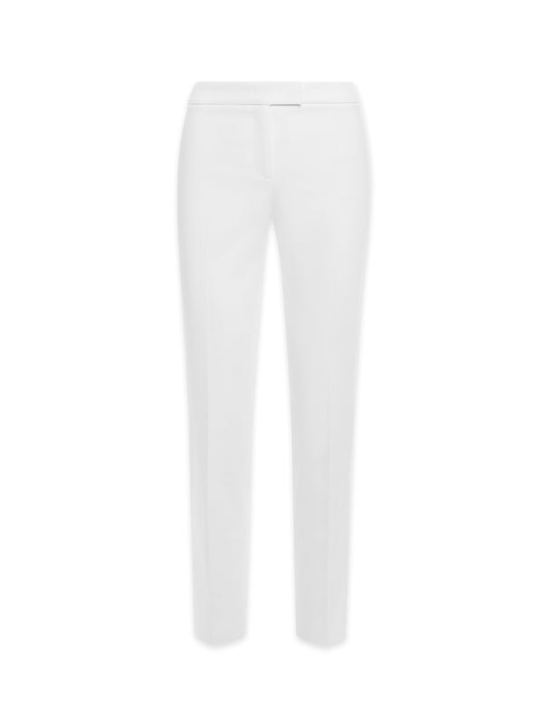 Anne Klein Slim Leg Cotton Bowie Pant- Sale White
