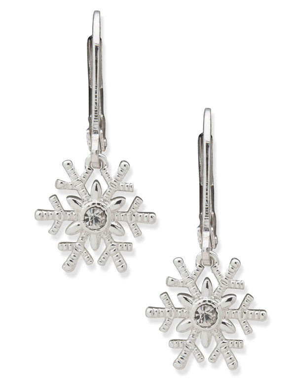 anne klein Snowflake Drop Earrings