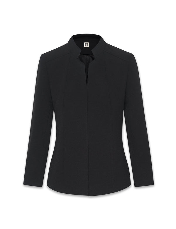 Anne Klein Stand Collar Blazer Anne Black
