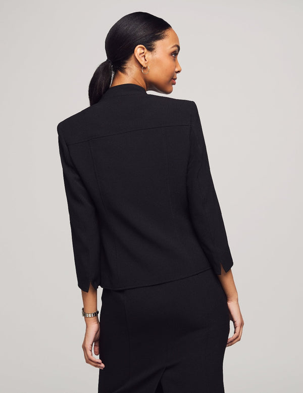Anne Klein Stand Collar Jacket- Sale Anne Black