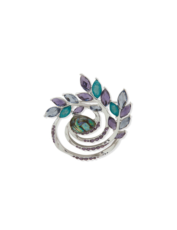 anne klein Swirl Cluster Pin