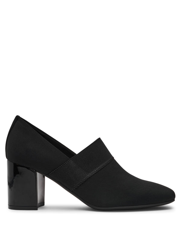Anne Klein Thomaston Heel Blk Stretch
