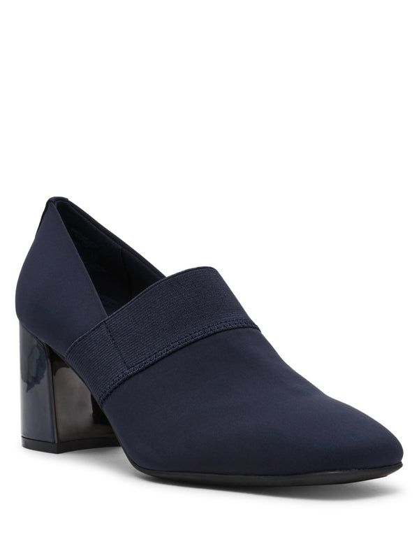 anne klein Thomaston Heel Navy Stretch