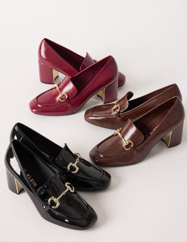 anne klein Tobi Loafer Heel Bordeaux